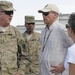 Joint senior logisticians walk disposition services yard in Bagram