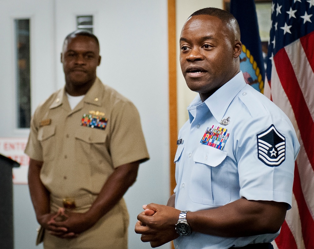 Identical twins complete long-awaited reenlistment