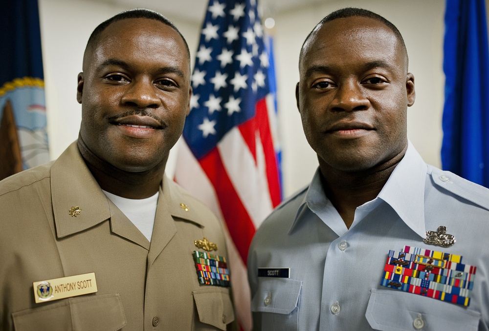 Identical twins complete long-awaited reenlistment