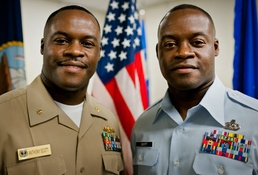 Identical twins complete long-awaited reenlistment