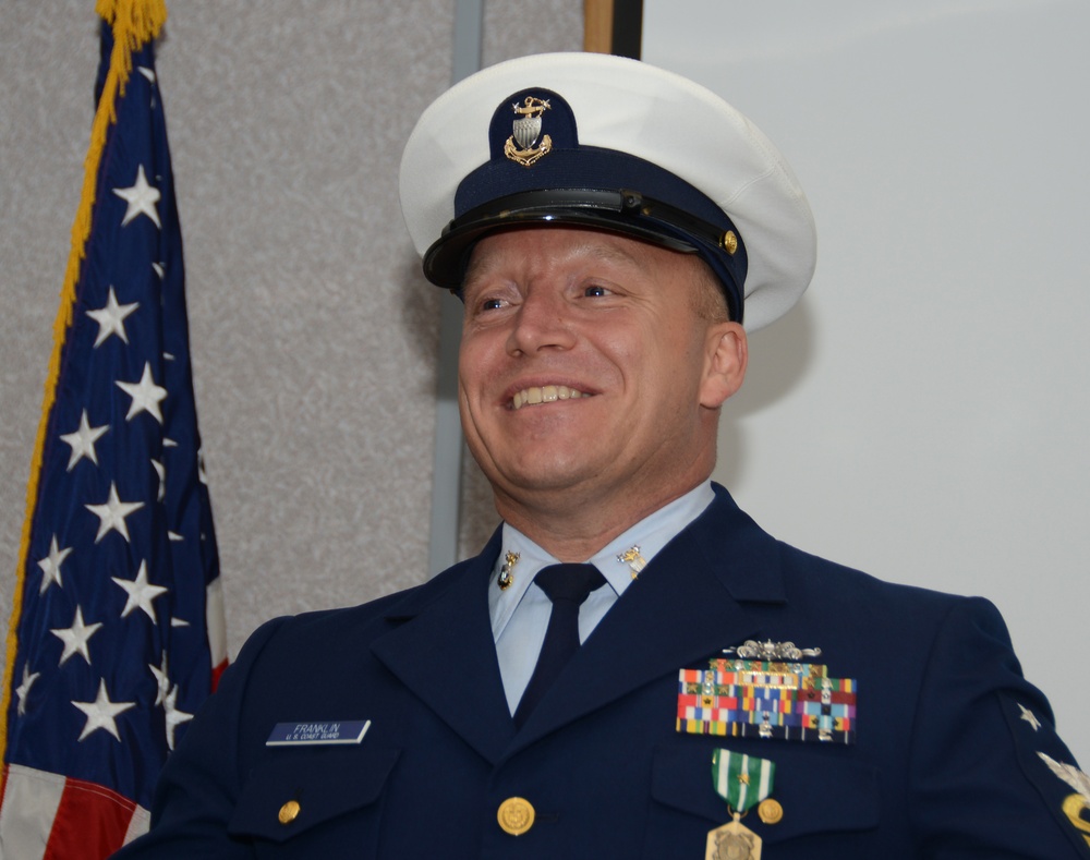 Master Chief Charlie Franklin retires after 28 years of Coast Guard service