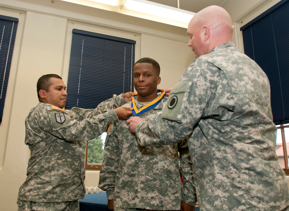 I Corps soldier gains acceptance into the Order of the Dragon