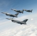 132nd F-16s take flight over Iowa