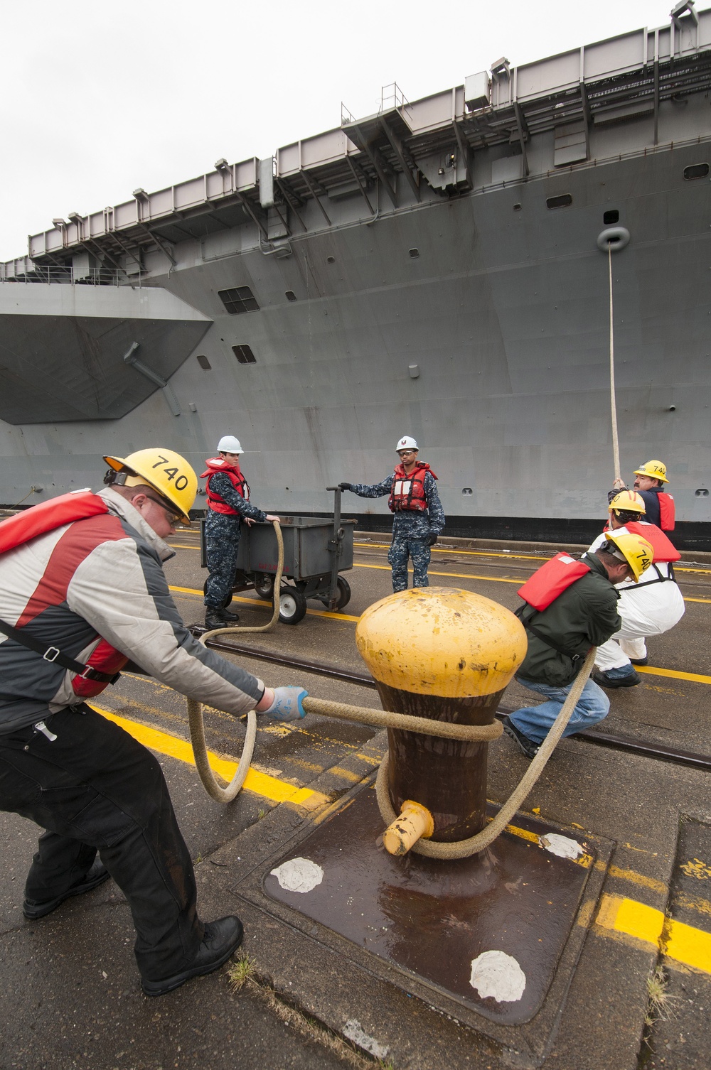 USS John C. Stennis in port