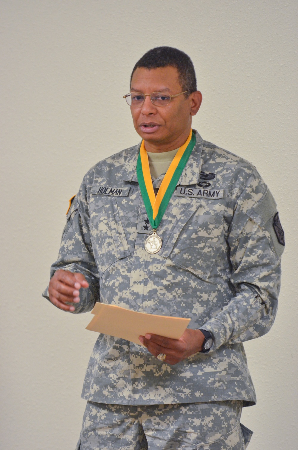 Maj. Gen. Holman awarded the Order of the Marechaussee