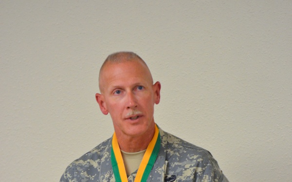 Command Sgt. Major Kurtis J. Timmer awarded the Order of the Marechaussee