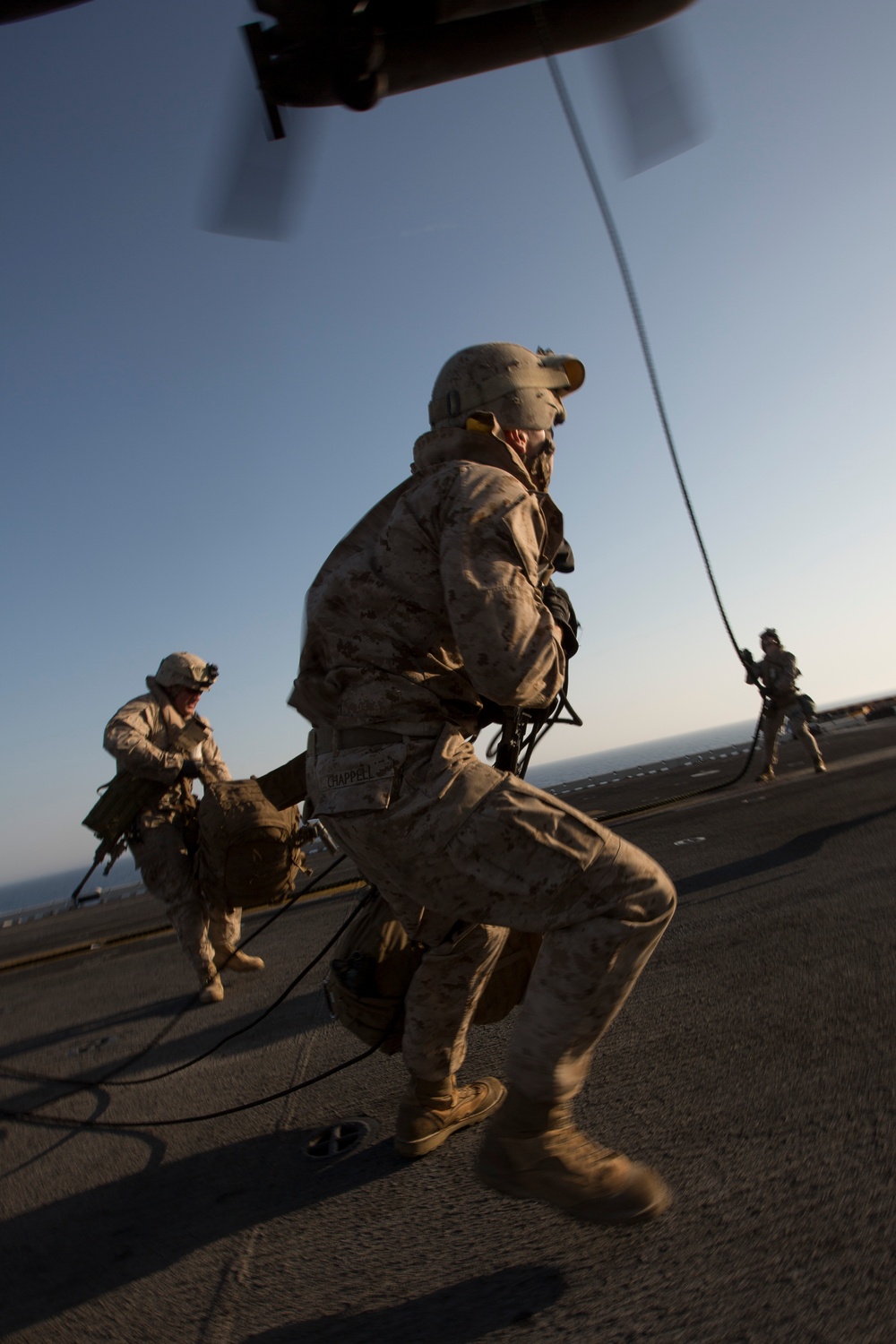 USS Kearsarge flight deck action