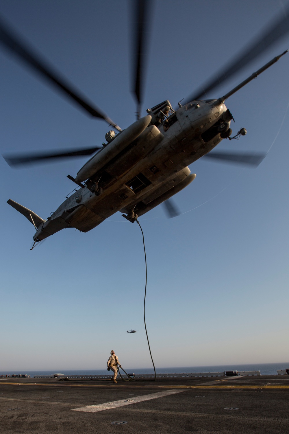 USS Kearsarge flight deck action