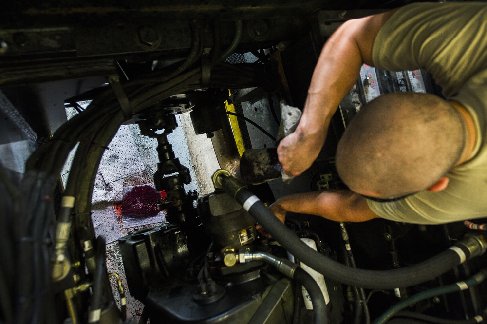 Vehicle maintainers keep wheels rolling