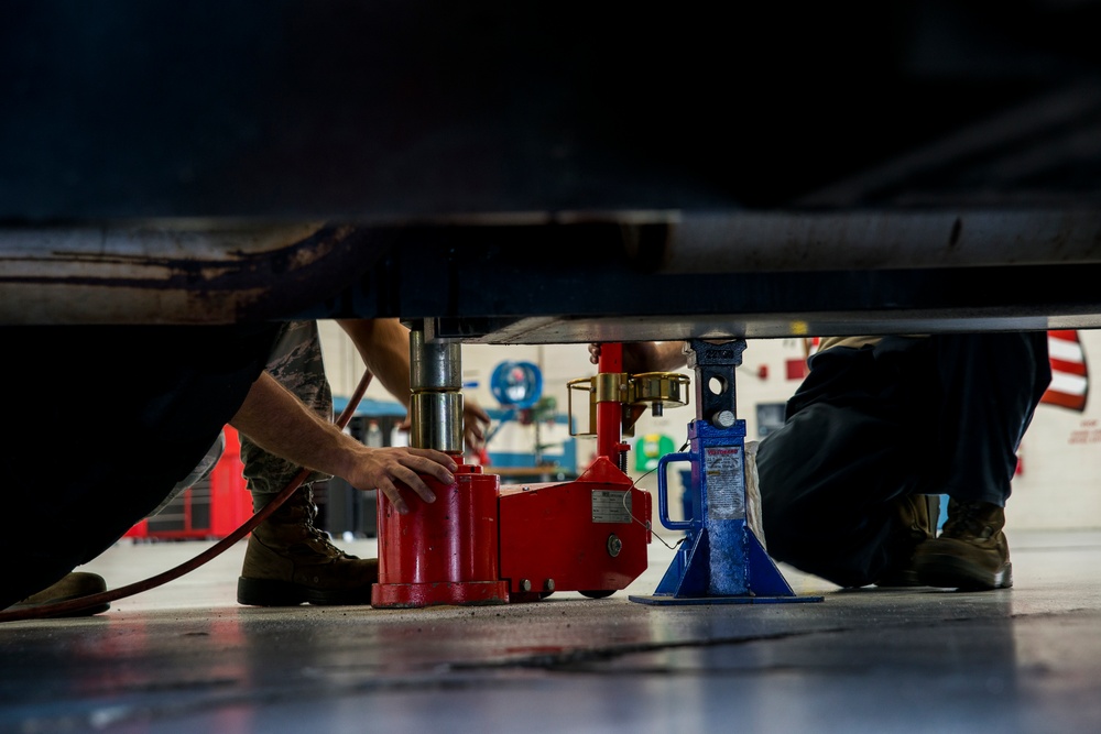 Vehicle maintainers keep wheels rolling