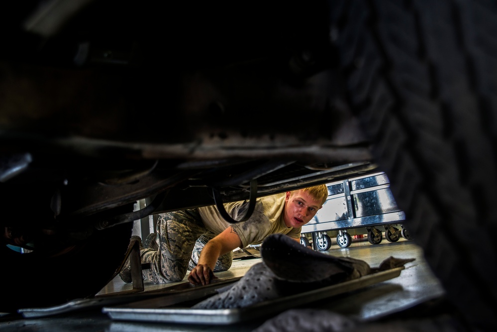 Vehicle maintainers keep wheels rolling