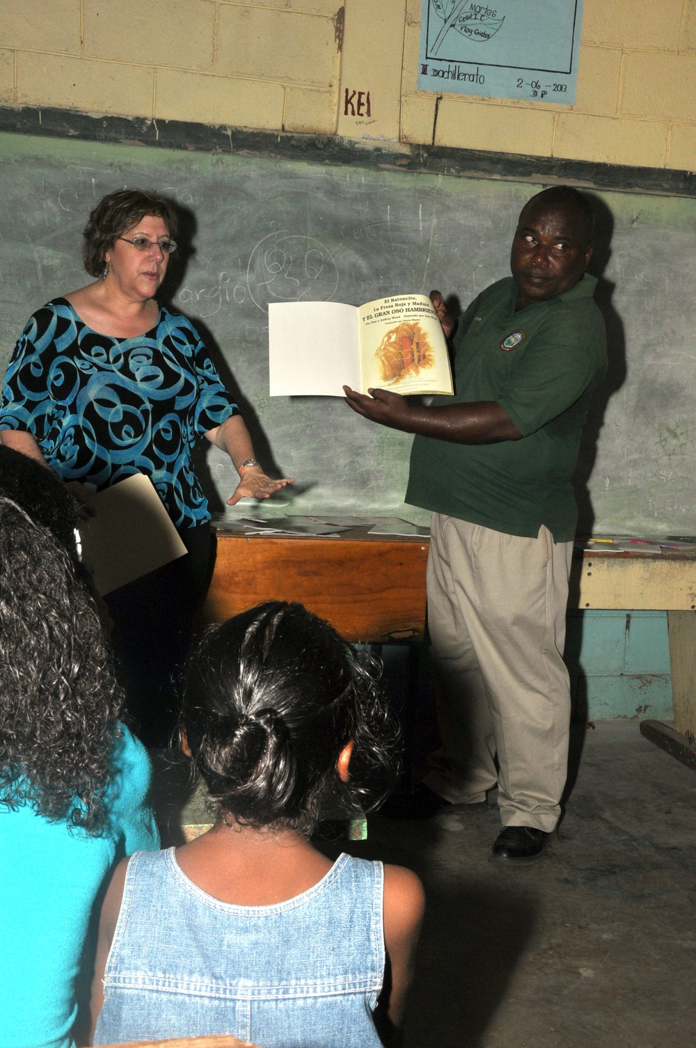 American ambassador to Honduras brings educational material to remote village
