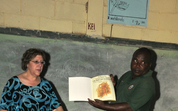 American ambassador to Honduras brings educational material to remote village