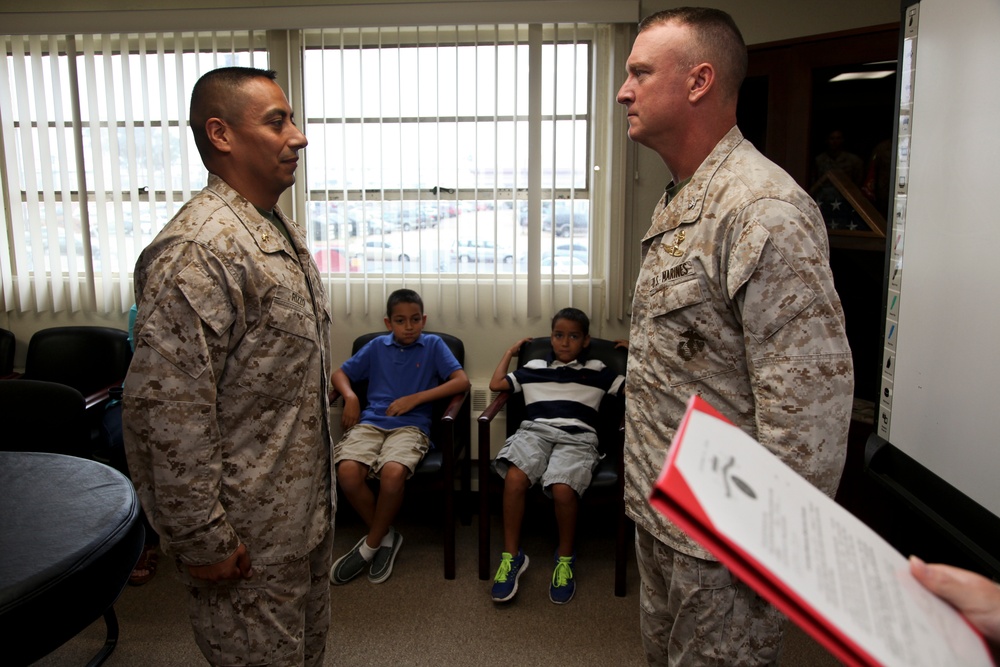 Lt. Col. Rizzo promotion ceremony