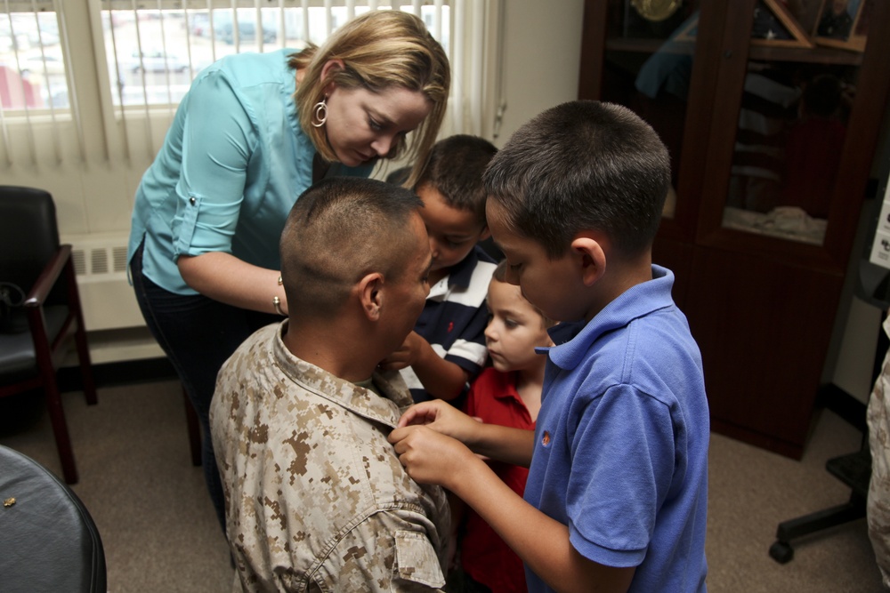 Lt. Col. Rizzo promotion ceremony