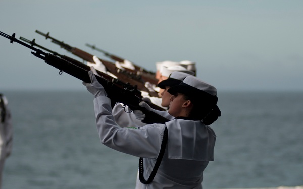 Burial at sea aboard USS Carl Vinson