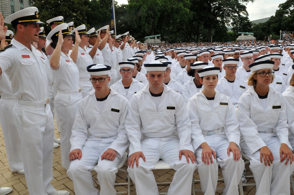 Induction Day at US Naval Academy