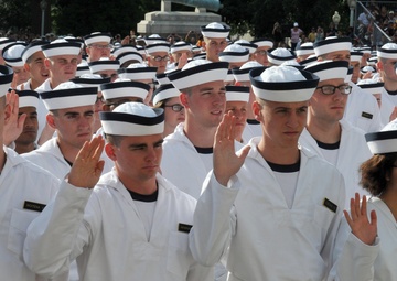 Induction Day at US Naval Academy