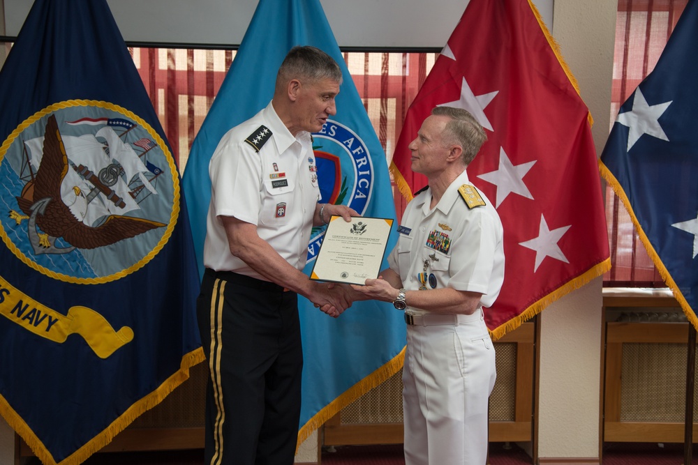 Vice Adm. Charles J. 'Joe' Leidig Jr.'s retirement ceremony