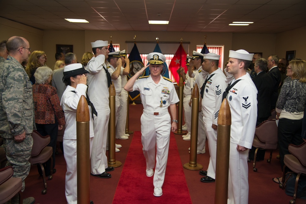 Vice Adm. Charles J. 'Joe' Leidig Jr.'s retirement ceremony