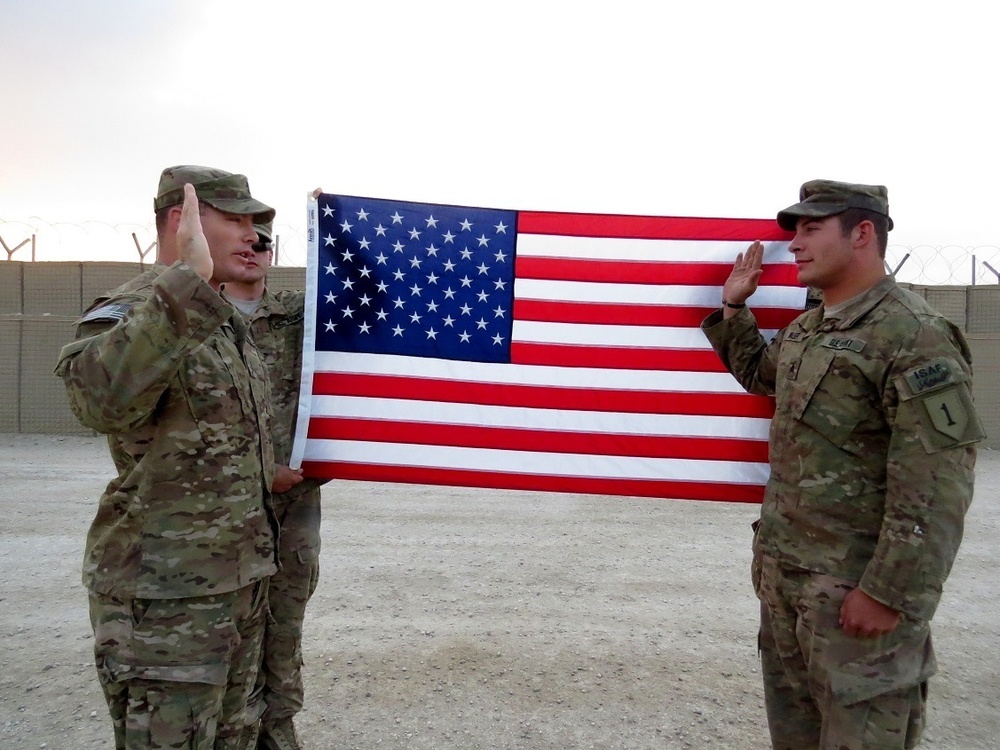 Soldiers re-enlists brother in Afghanistan