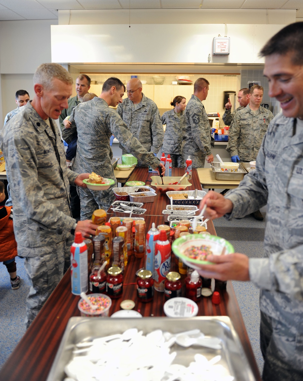 Ice cream social held for key spouses