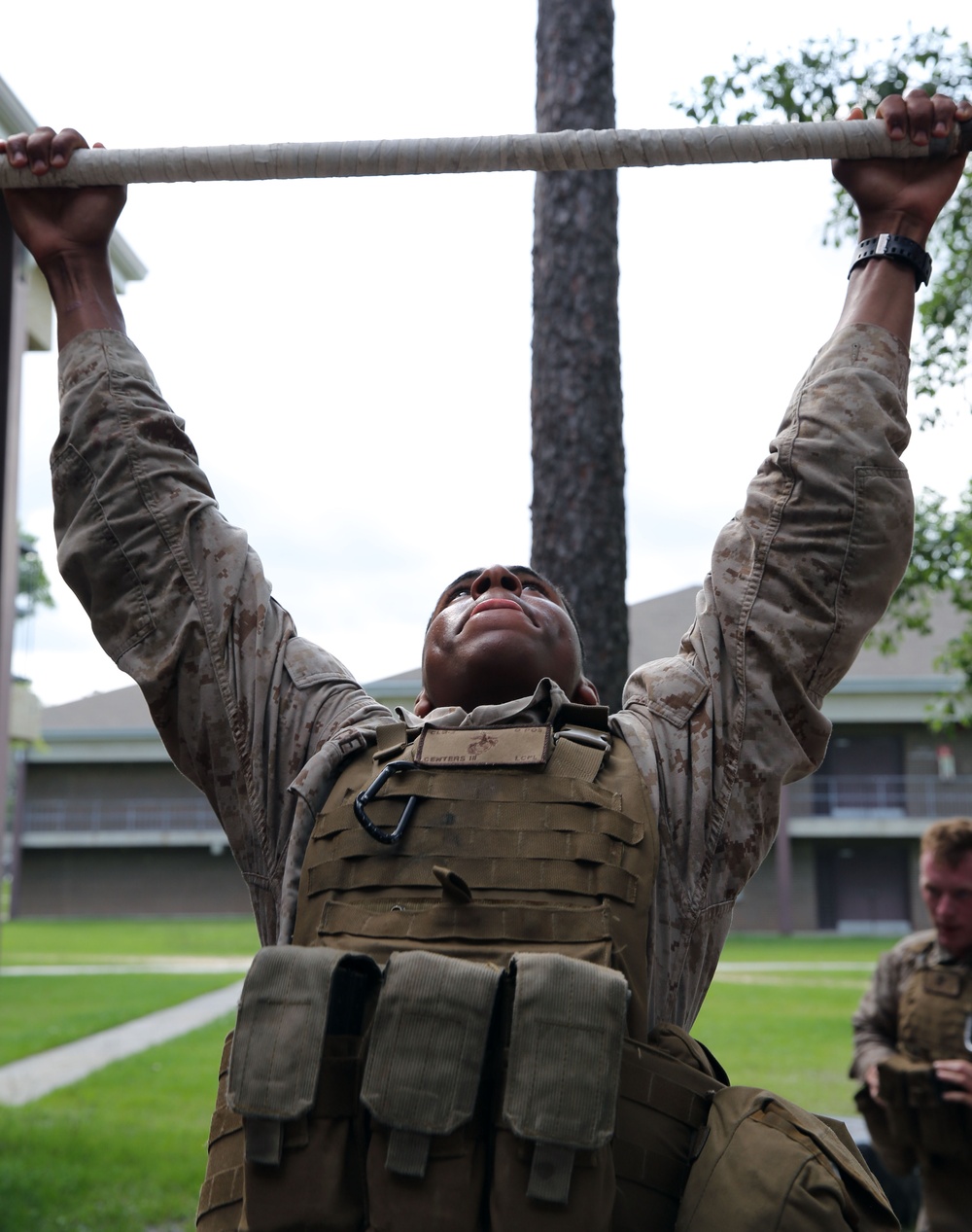 Marines with CLB-2 compete in fire team challenge