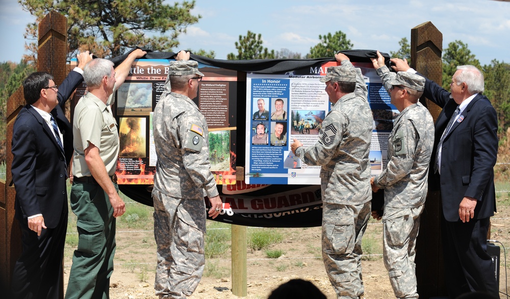 Ceremony honors NC Guardsmen killed fighting fire