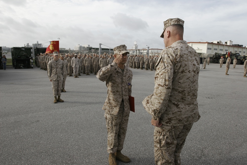 Marine receives Purple Heart for actions in Afghanistan