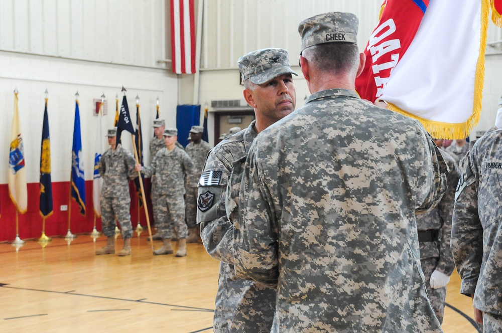 Area Support Group-Qatar change of command ceremony