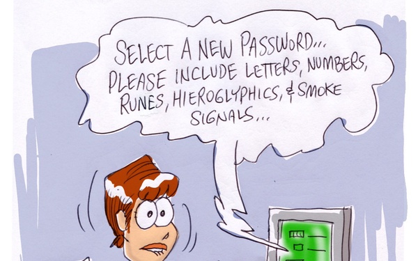 Login password cartoon by W.C.Pope