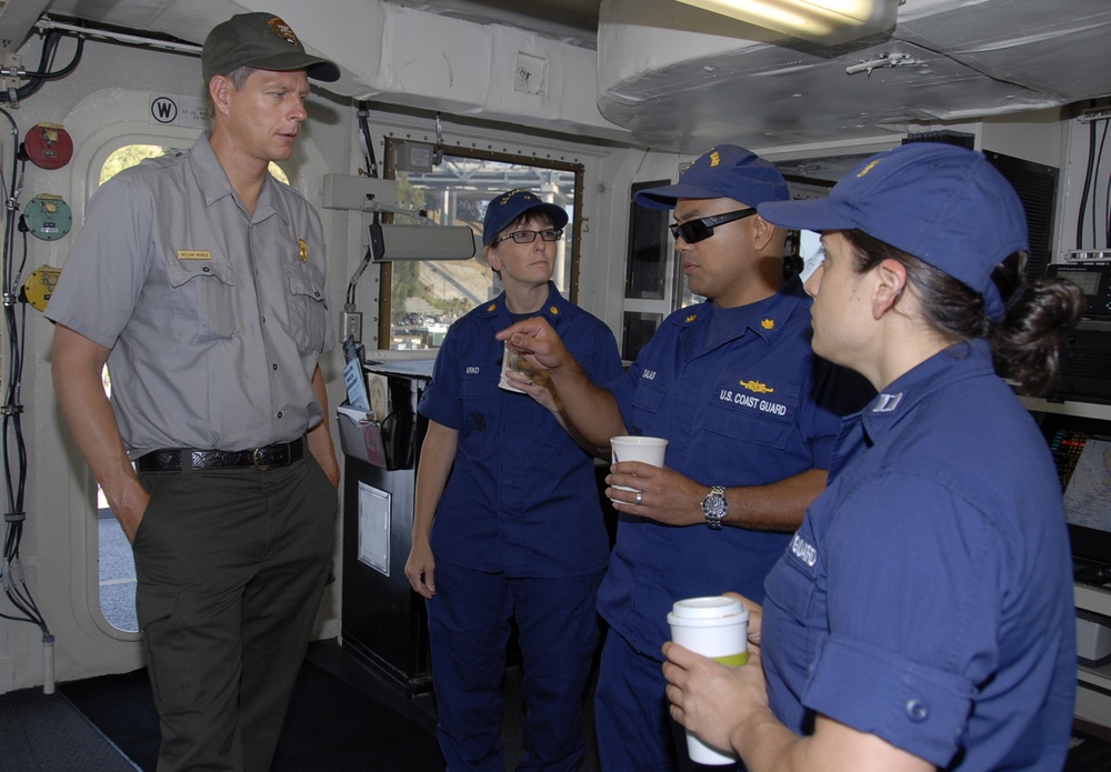 Coast Guard works with the National Park Service