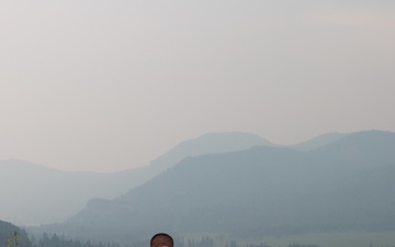Chaplain visits West Fork fire Guardsmen