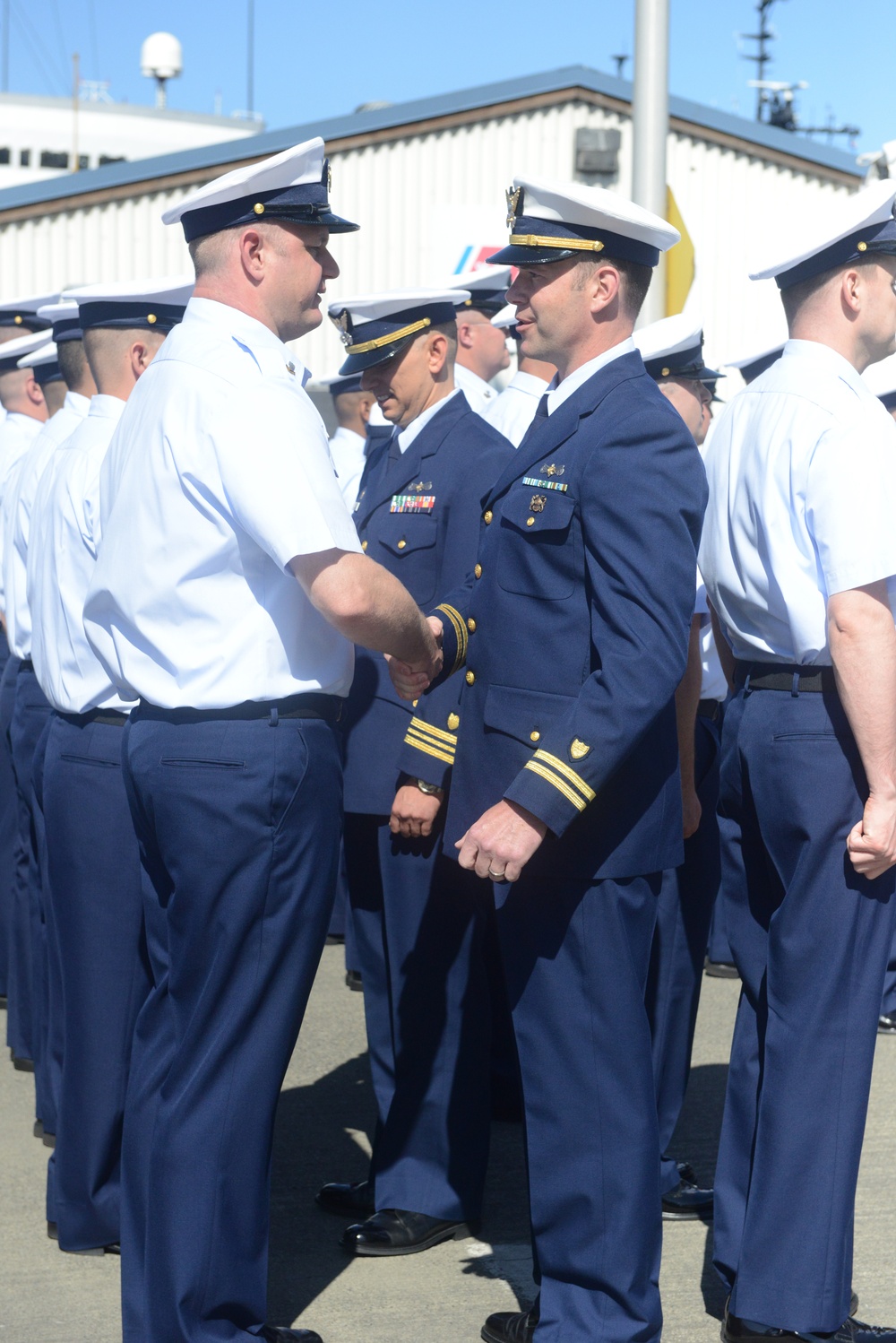 US Coast Guard Station Seattle change of command