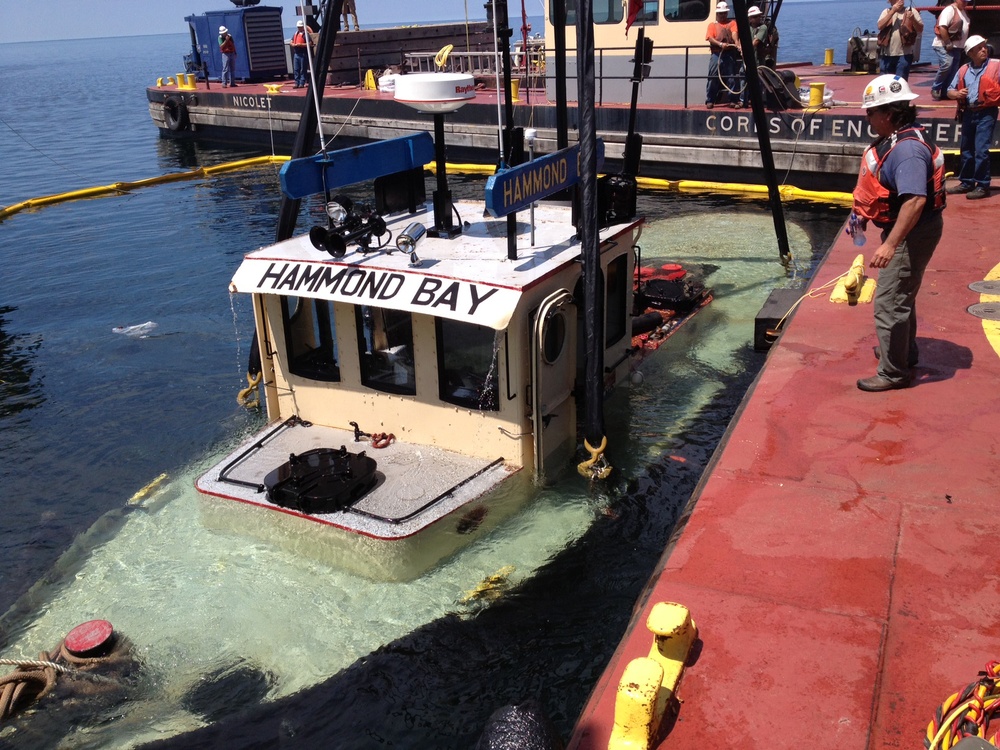 Tug Hammond Bay salvaged from St. Marys River