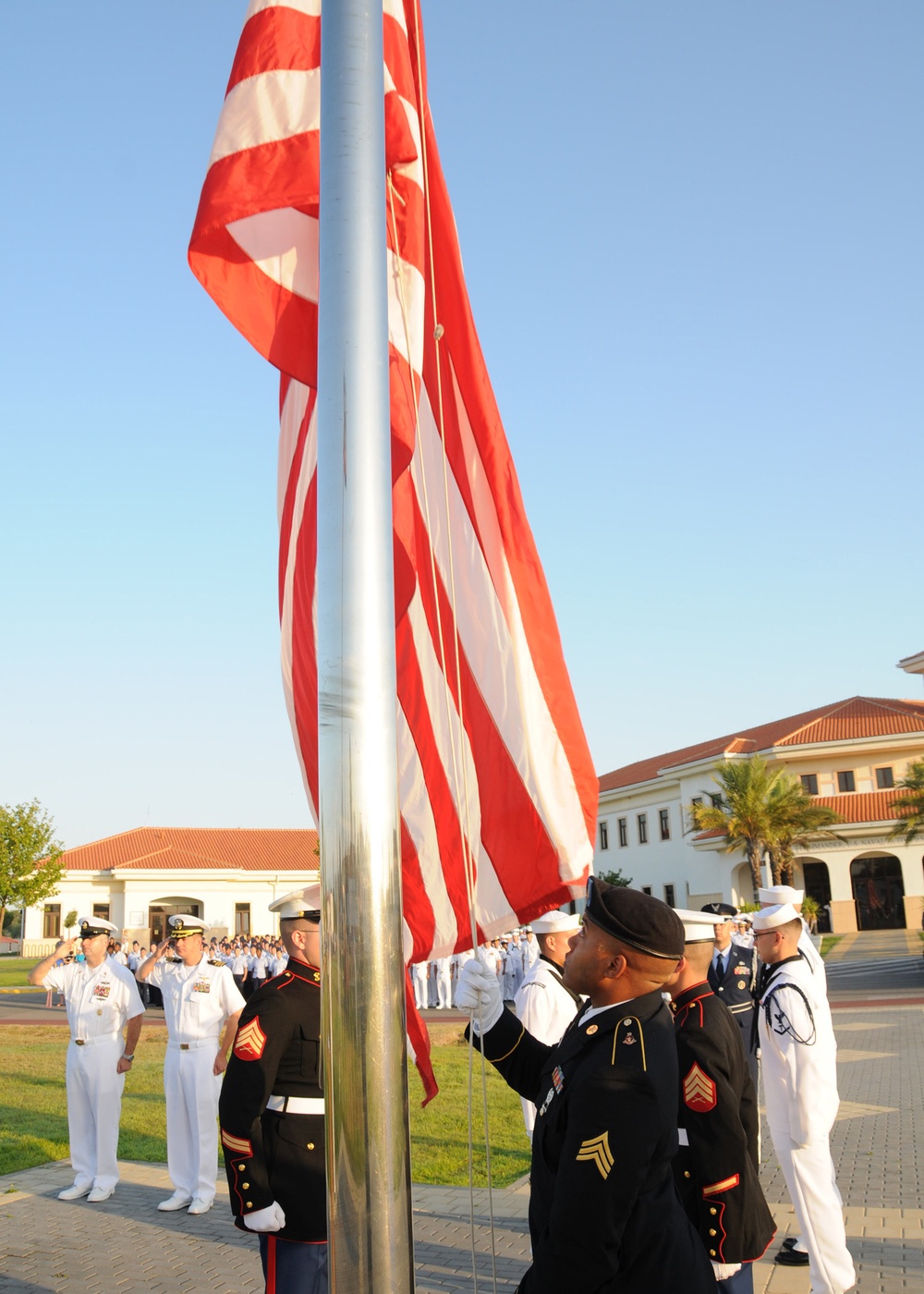 Flag raising ceremony