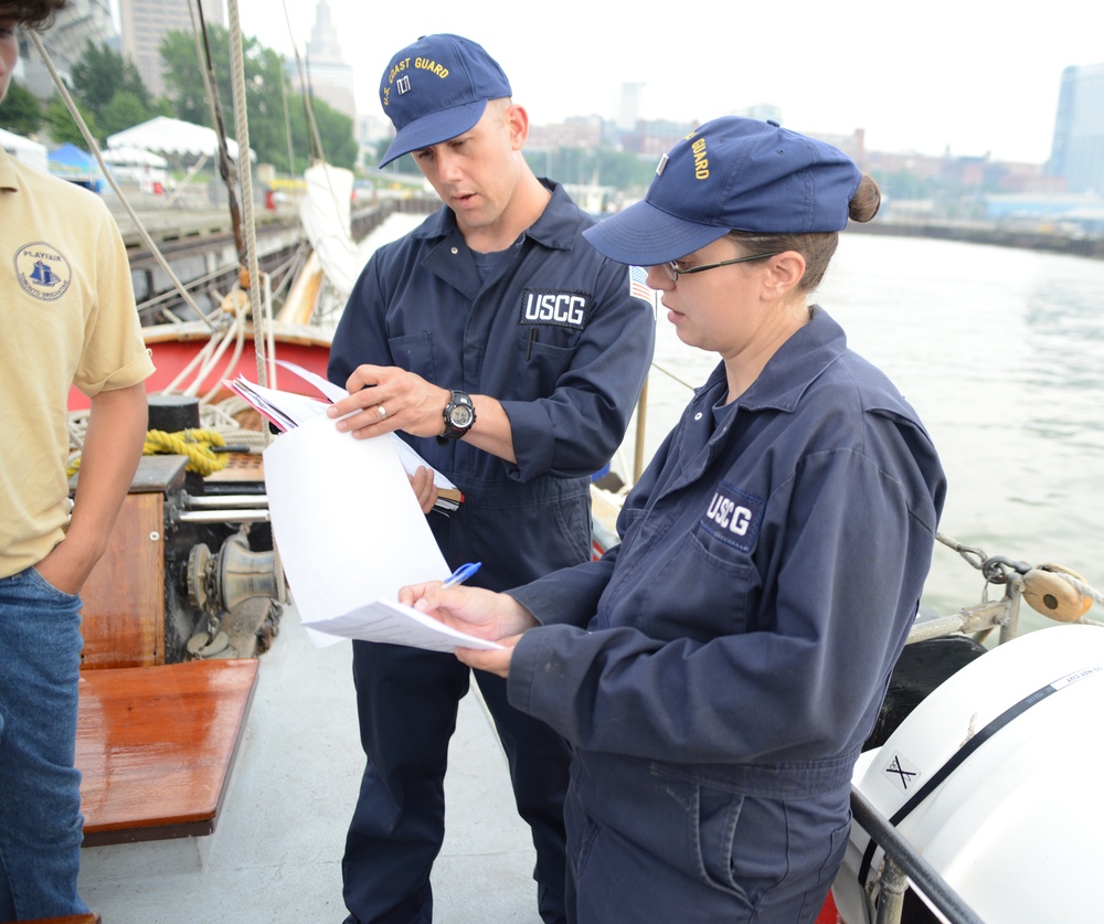 Coast Guard inspectors ensure safety at Cleveland Tall Ships Festival