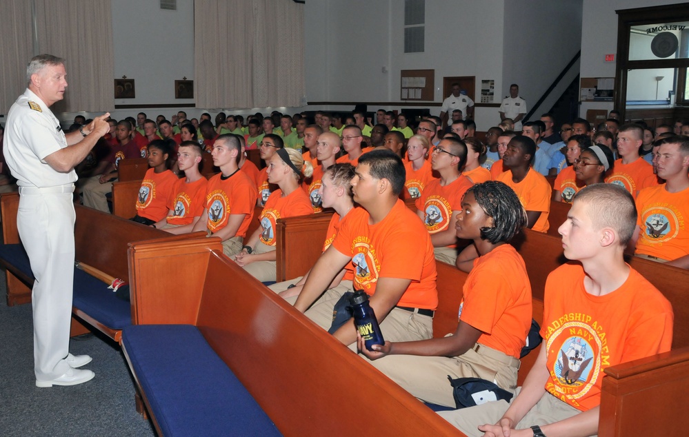 NROTC leadership academy event