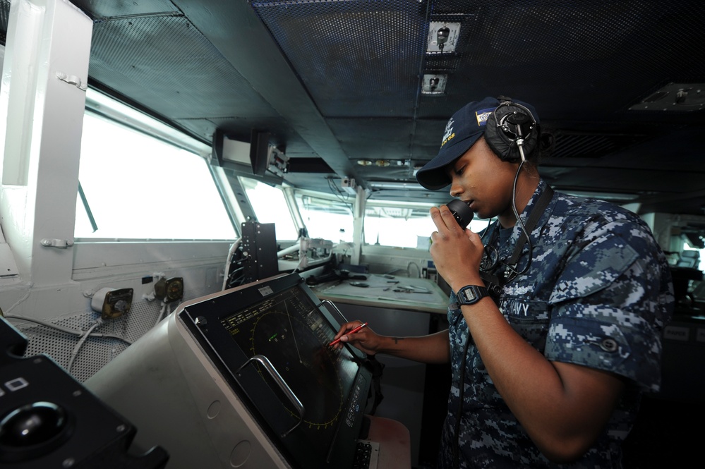 USS Nimitz sailors at work