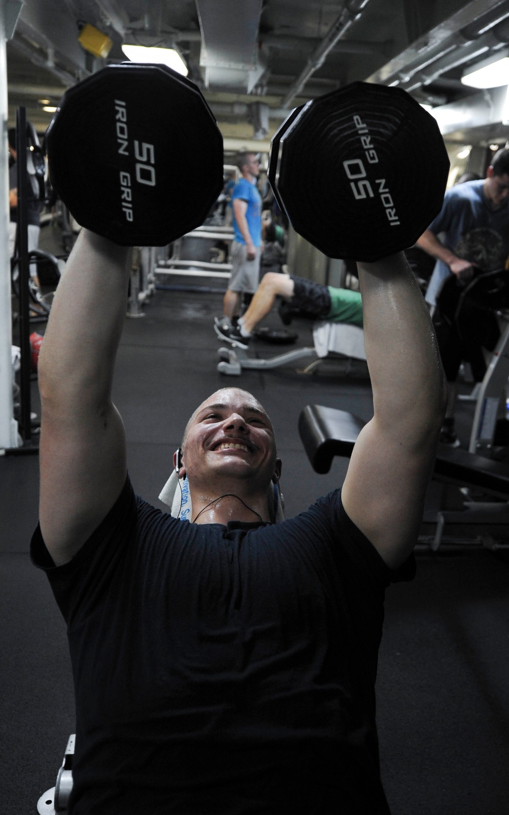 USS Nimitz sailors at work