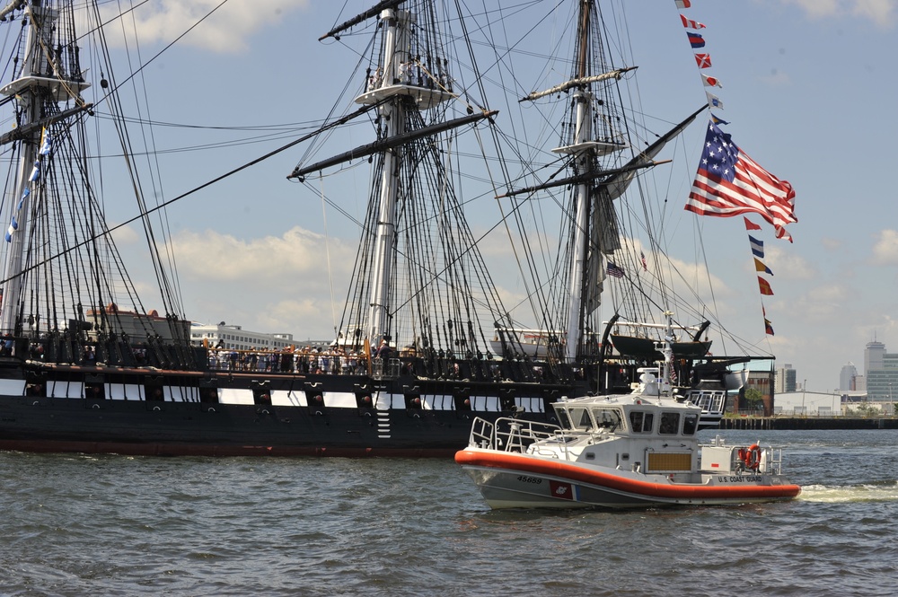 45-foot RBM escorts USS Constitution