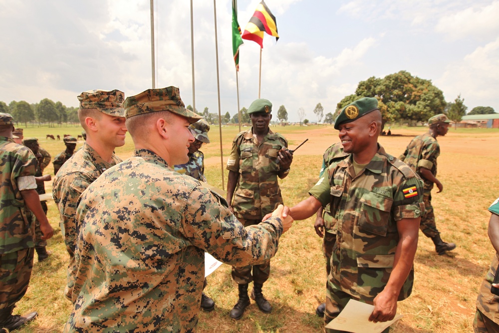 Marines, Sailors complete training in Uganda