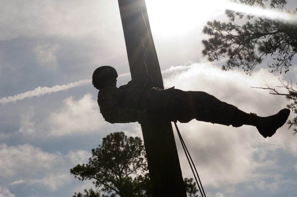 Air Assault course at Camp Blanding Joint Training Center nears completion with rappel test