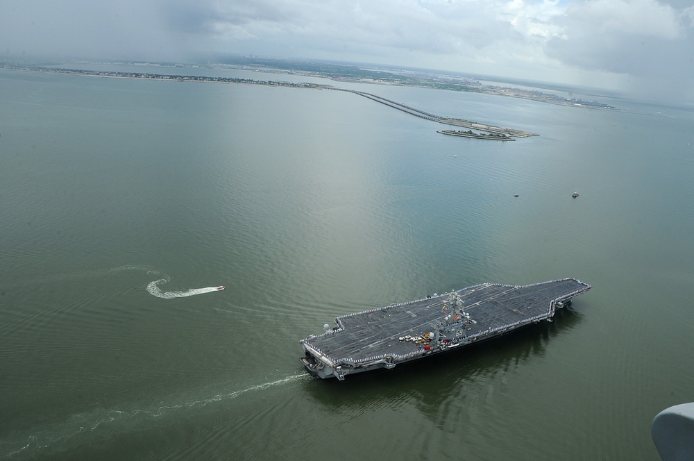 USS Dwight D. Eisenhower arrives at Naval Station Norfolk