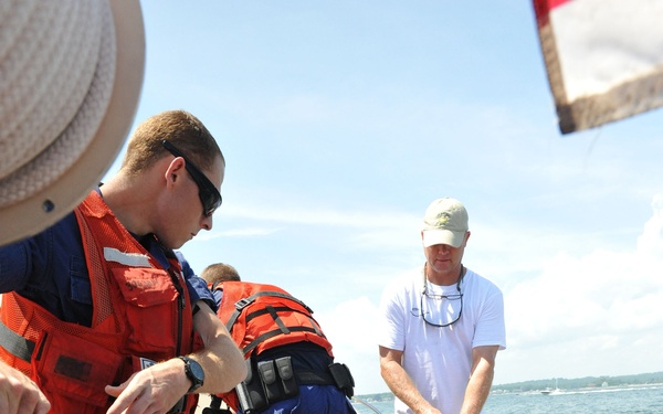 Coast Guard boarding team ensures boater safety