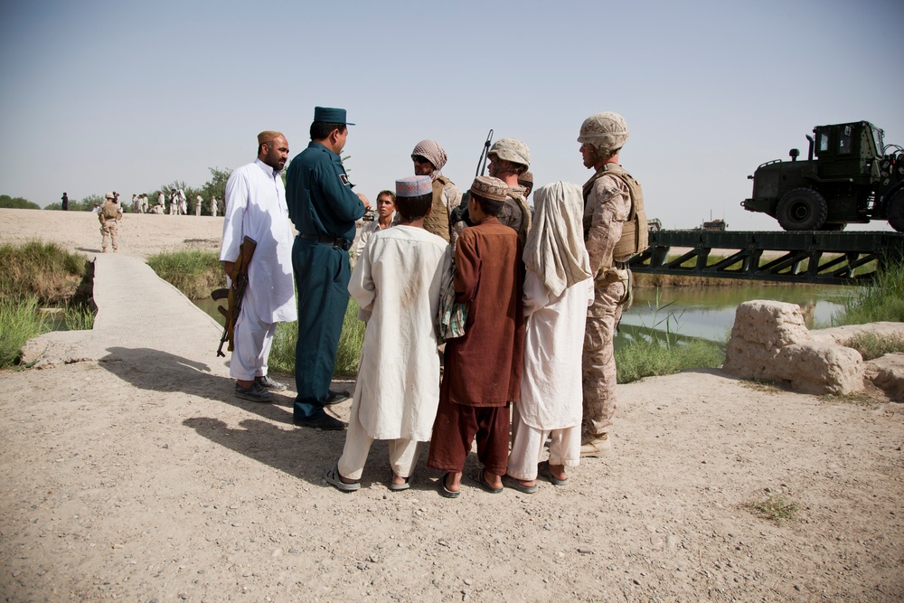 CLR-2 Removes a Bridge in Lashkar Gah