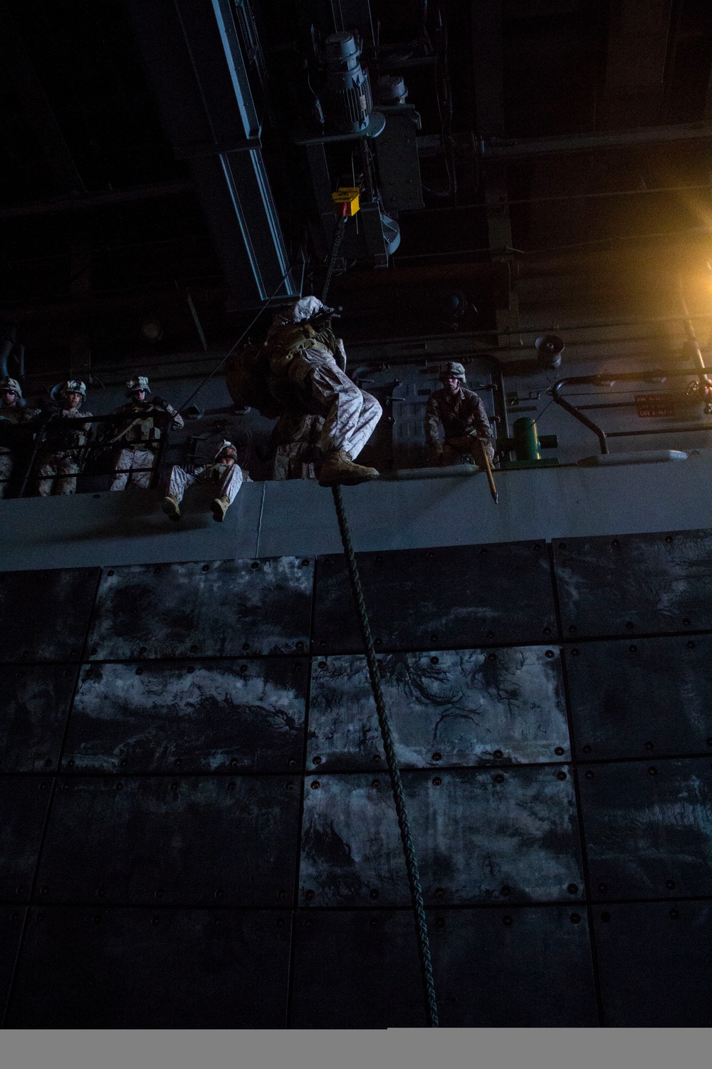 COMPANY L FAST ROPING EXERCISE