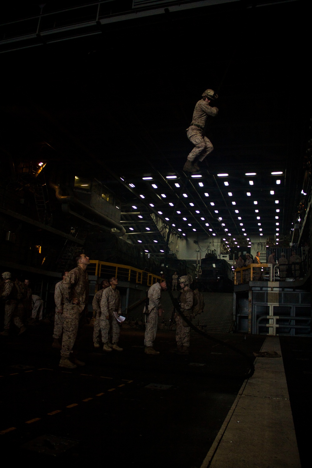 COMPANY L FAST ROPING EXERCISE