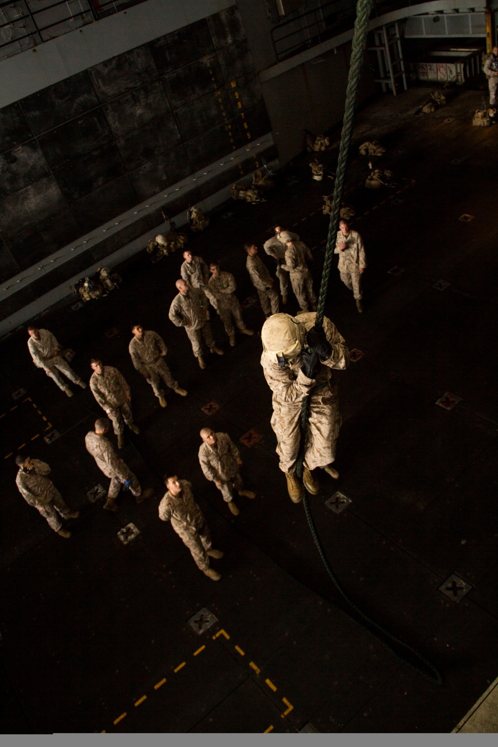 COMPANY L FAST ROPING EXERCISE