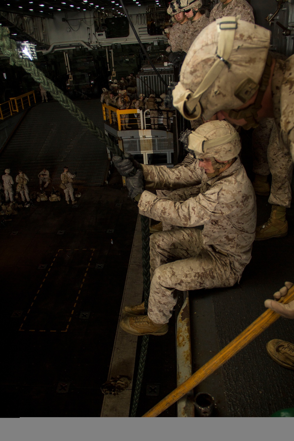 COMPANY L FAST ROPING EXERCISE